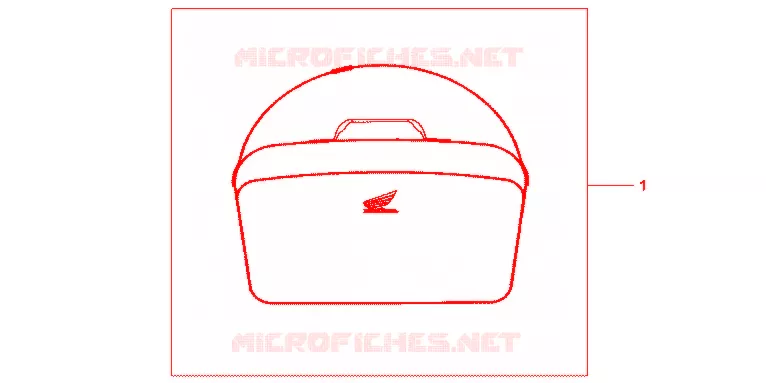 SAC INTERIEUR DE TOP CASE Honda SCOOTER 600 SILVERWING 2012  FJS600AB