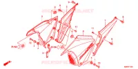 COUVERCLES LATERAUX pour Honda CB 150 INVICTA de 2011