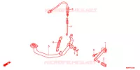 PEDALE pour Honda CB 150 INVICTA de 2011