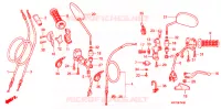 LEVIER DE GUIDON   CABLE   COMMODO pour Honda XRE 300 de 2010