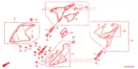 OUIES DE RADIATEUR pour Honda XRE 300 de 2010
