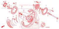 ROUE ARRIERE pour Honda XRE 300 de 2010