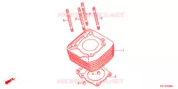 CYLINDRE pour Honda XRE 300 de 2010
