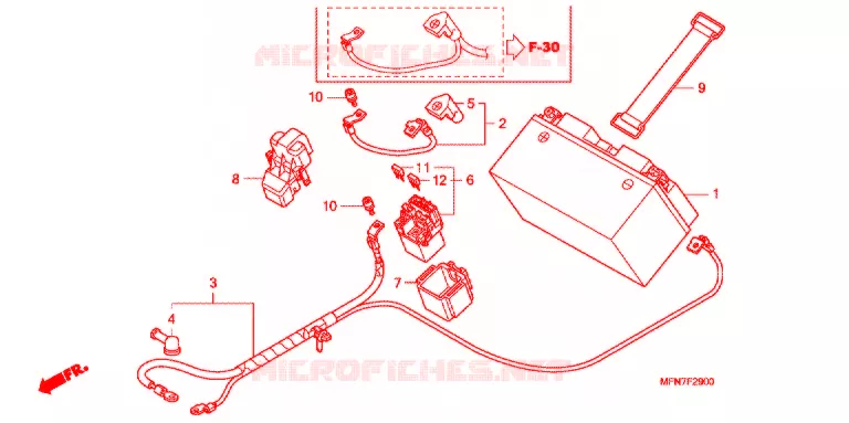BATTERIE Honda MOTO 1000 CB 2012  CB1000RC