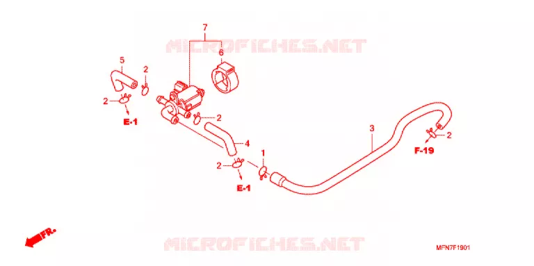 VALVE DE COMMANDE D'INJECTION D'AIR Honda MOTO 1000 CB 2012  CB1000RC