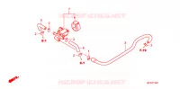 VALVE DE COMMANDE D'INJECTION D'AIR pour Honda CB 1000 R BLANCHE de 2012