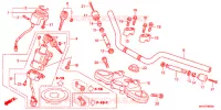 GUIDON   TE DE FOURCHE pour Honda CB 600 F HORNET ABS BLANCHE 34CV de 2012