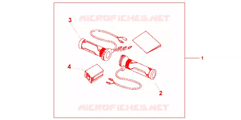 GRIP HEATER(12A-T Honda MOTO 600 HORNET 2012  CB600FAC