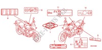 ETIQUETTE DE PRECAUTIONS pour Honda CB 600 F HORNET ABS 34HP de 2012