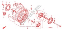 ROUE ARRIERE pour Honda CB 600 F HORNET ABS 34HP de 2012