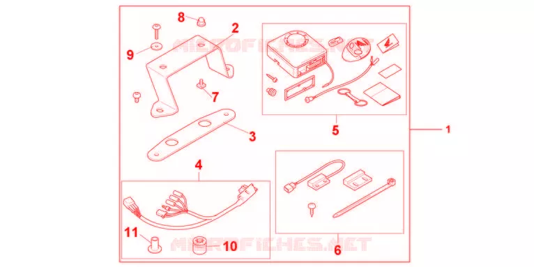 ALARME Honda MOTO 600 HORNET 2012  CB600FAC