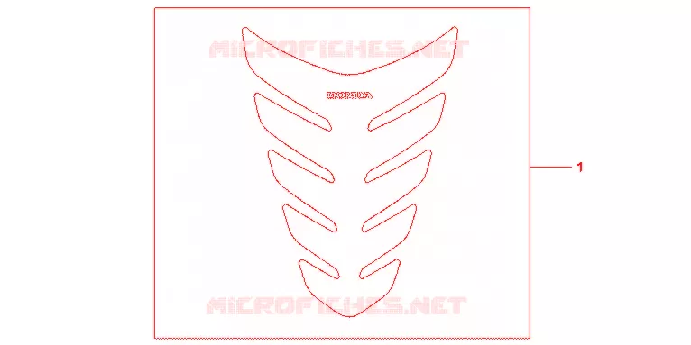 PROTECTION DE RESERVOIR Honda MOTO 600 HORNET 2012  CB600FAC