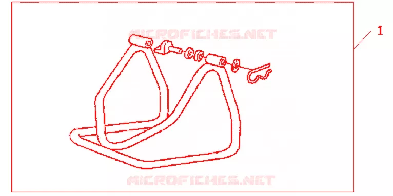 BEQUILLE DE STAND Honda MOTO 600 HORNET 2012  CB600FAC