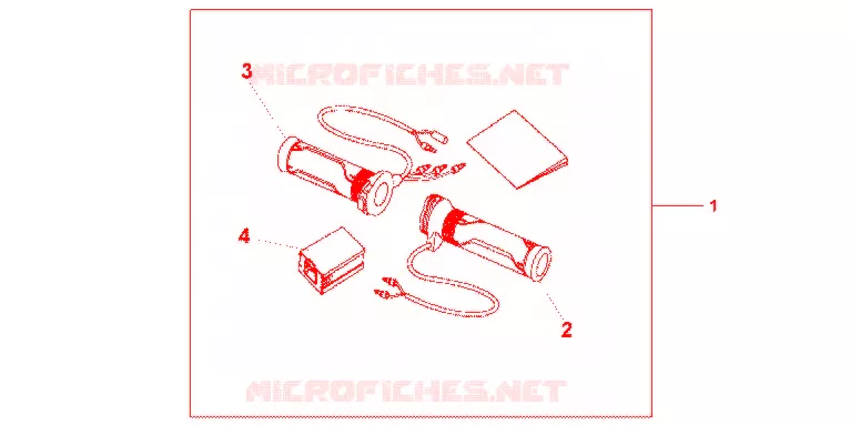 GRIP HEATER(12A-T Honda MOTO 600 HORNET 2012  CB600FAC