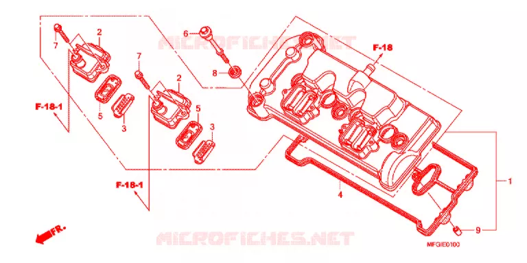 COUVRE CULASSE Honda MOTO 600 HORNET 2012  CB600FC