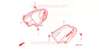COUVERCLES LATERAUX pour Honda CB 600 F HORNET 34CV de 2012