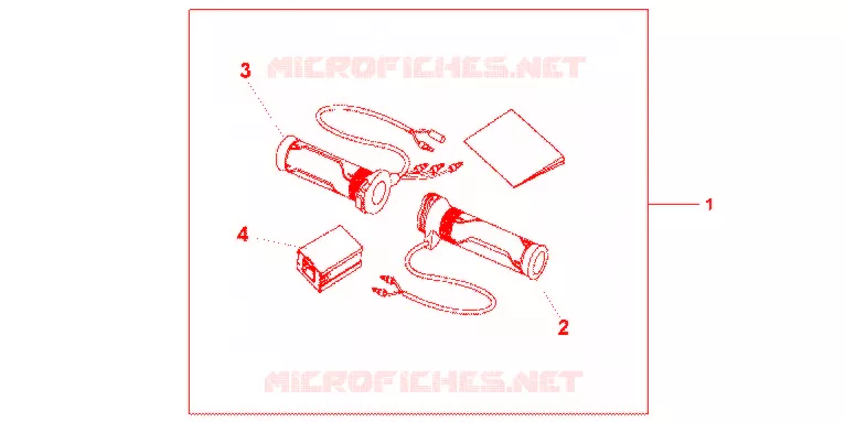 GRIP HEATER(12A-T Honda MOTO 600 HORNET 2012  CB600FC