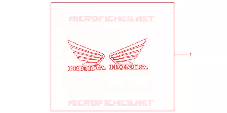 EMBLEMES HONDA 3D Honda MOTO 600 HORNET 2012  CB600FC