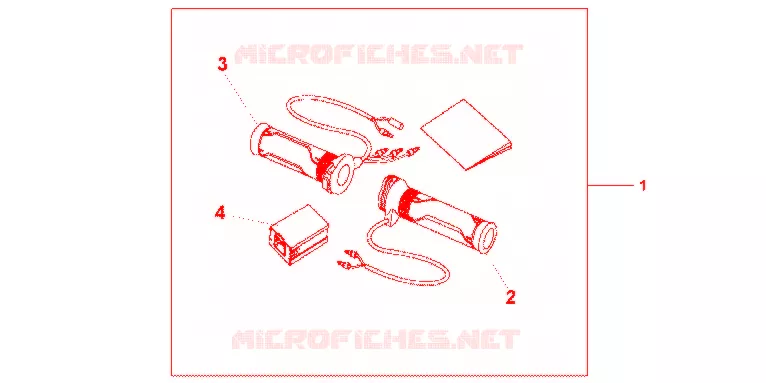 GRIP HEATER(12A-T Honda MOTO 600 HORNET 2012  CB600FC