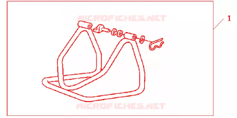 BEQUILLE DE STAND Honda MOTO 600 HORNET 2012  CB600FC