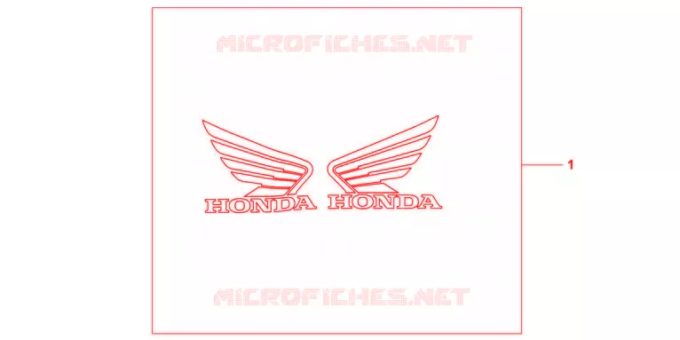 EMBLEMES HONDA 3D Honda MOTO 600 HORNET 2012  CB600FC