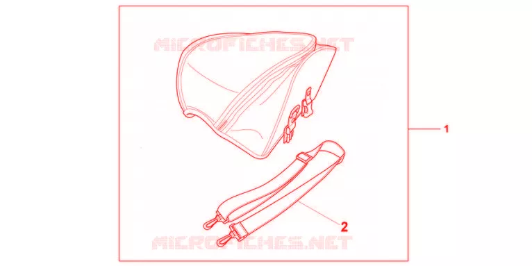 KIT SAC DE SELLE Honda MOTO 600 HORNET 2012  CB600FC
