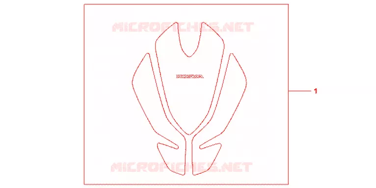 PROTECTION DE RESERVOIR Honda MOTO 600 HORNET 2012  CB600FC