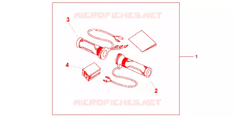 GRIP HEATER(12A-T Honda MOTO 600 HORNET 2012  CB600FC
