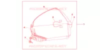 TOP CASE 45L NIGHTSTAR BLACK pour Honda CBF 1000 ABS de 2012