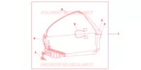 TOP CASE 45L NIGHTSTAR BLACK pour Honda CBF 1000 ABS de 2012