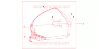 TOP CASE 45L SWORD SILVER MET pour Honda CBF 1000 ABS de 2012