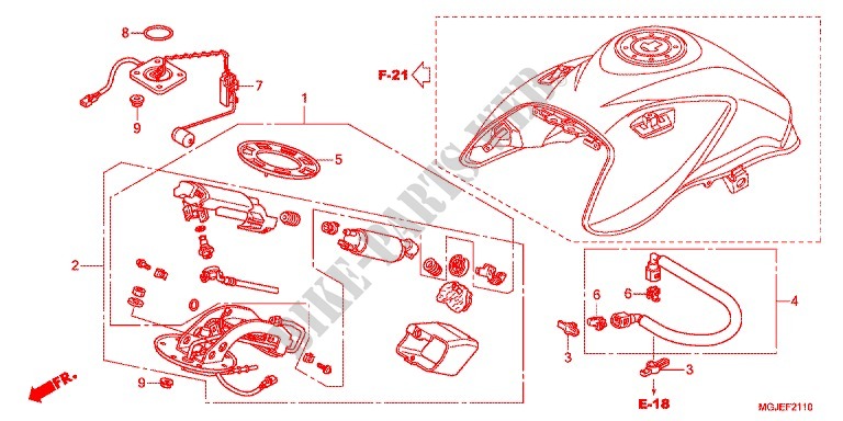 POMPE A ESSENCE pour Honda CBF 1000 ABS de 2012