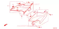 COUVERCLES LATERAUX pour Honda CBF 1000 de 2012