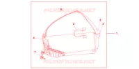 TOP CASE 45L SWORD SILVER MET pour Honda CBF 1000 de 2012