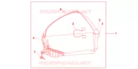 TOP CASE 45L SWORD SILVER MET pour Honda CBF 1000 de 2012