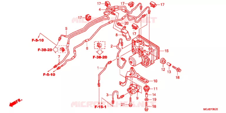 MODULATEUR ABS Honda MOTO 1000 CBF 2012  CBF1000FSC