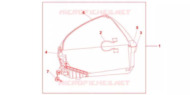 TOP CASE 45L SWORD SILVER MET Honda MOTO 1000 CBF 2012  CBF1000FSC