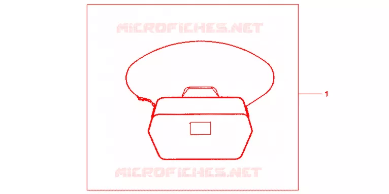 SAC INTERIEUR DE TOP CASE Honda MOTO 1000 CBF 2012  CBF1000FSC
