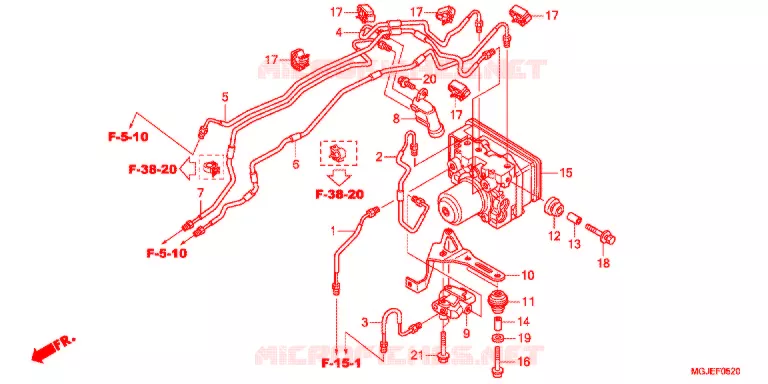 MODULATEUR ABS Honda MOTO 1000 CBF 2012  CBF1000FTC