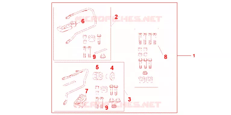 SUPPORTS VALISES Honda MOTO 1000 CBF 2012  CBF1000FTC