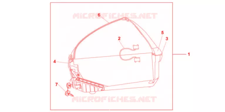 TOP CASE 45L SWORD SILVER MET Honda MOTO 1000 CBF 2012  CBF1000FTC