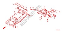 GARDE BOUE ARRIERE pour Honda CBF 1000 F ABS TS de 2012