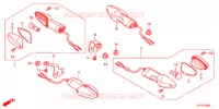 CLIGNOTANT pour Honda CBR 125 BLACK de 2012