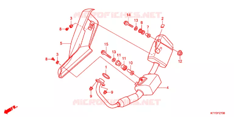 SILENCIEUX D'ECHAPPEMENT Honda MOTO 125 CBR 2012  CBR125RC