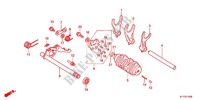 BARILLET DE SELECTION pour Honda CBR 125 NOIR de 2012