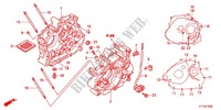 CARTER MOTEUR pour Honda CBR 125 NOIR de 2012