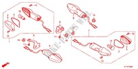 CLIGNOTANT pour Honda CBR 125 NOIR de 2012