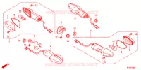 CLIGNOTANT pour Honda CBR 125 NOIR de 2012