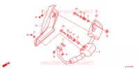 SILENCIEUX D'ECHAPPEMENT pour Honda CBR 125 BLACK de 2012
