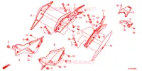 COUVERCLES LATERAUX pour Honda CBR 125 REPSOL de 2012